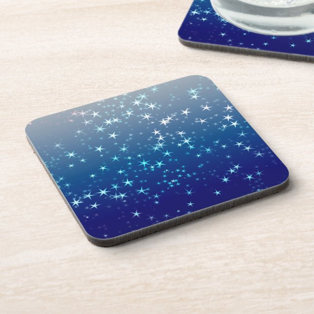 Dessous-de-verre Christmas Sparkles Stars Blue Sky (Côté gauche)