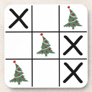 Dessous-de-verre Christmas Tic Tac Toe