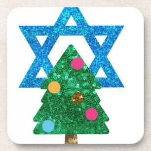 Dessous-de-verre christmukkah hanoukka