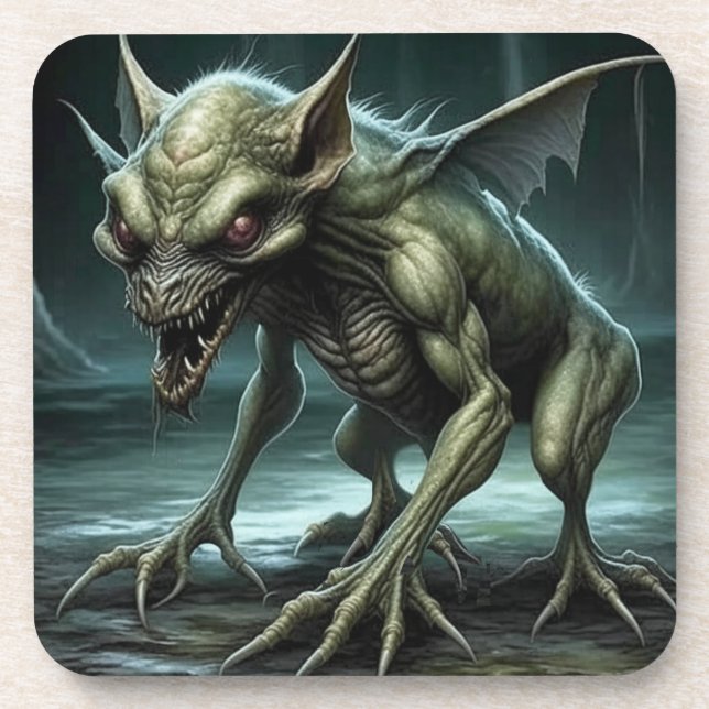 Dessous-de-verre Chupacabra - Monstres ou animaux en cristaux (Devant)