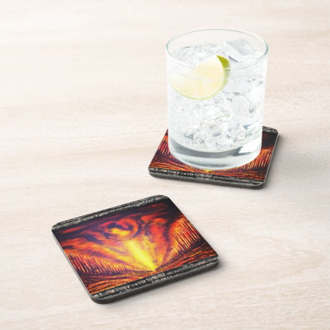 Dessous-de-verre Ciel brûlant (Côté Droit)