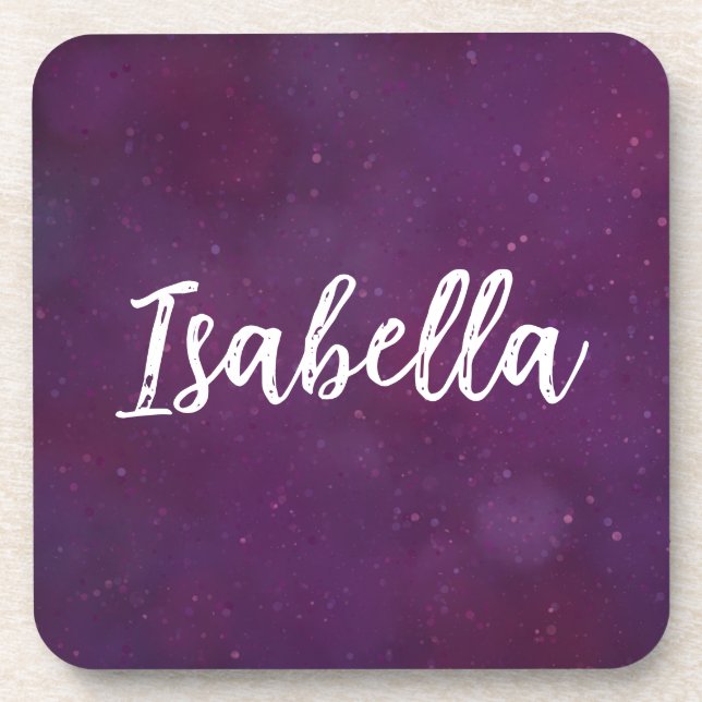 Dessous-de-verre Ciel d'étoile violette (Devant)