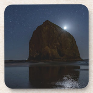 Dessous-de-verre Cieux au-dessus de Haystack Rock Cannon Beach, O