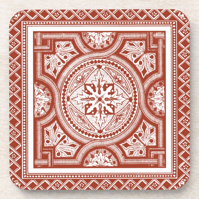 Dessous-de-verre Cinnabar Woodblock IV (Devant)