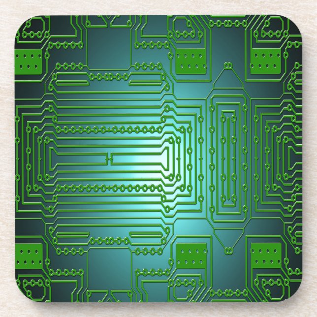 Dessous-de-verre circuits de conducteurs de cartes (Devant)