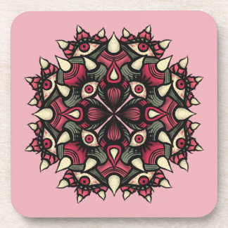 Dessous-de-verre Cirque d'horreur rose pastel goth