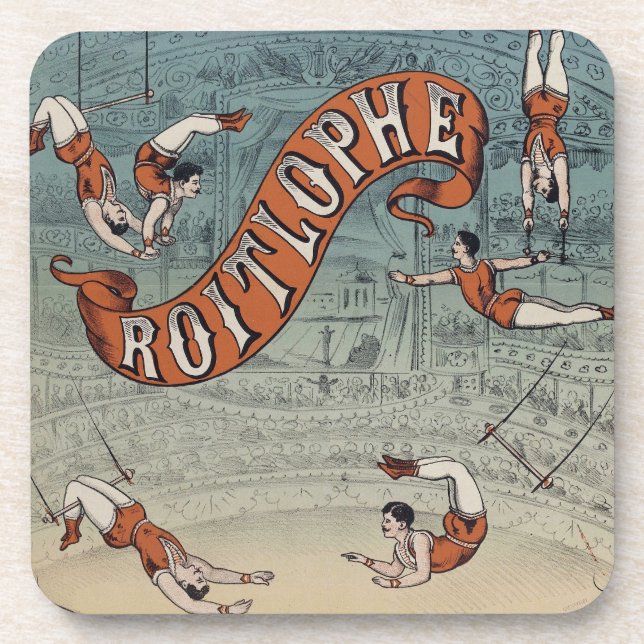 Dessous-de-verre Cirque Victorien d'Époque (Devant)