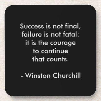 Dessous-de-verre Citation de Winston Churchill ; Succès
