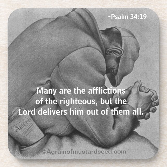 Dessous-de-verre Citations chrétiennes inspirantes (Devant)