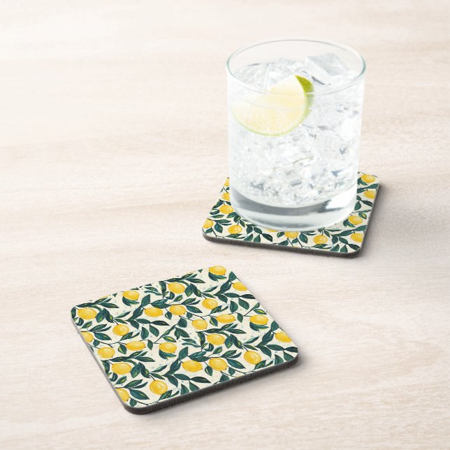 Dessous-de-verre Citron jaune clair méditerranéen (Côté Droit)