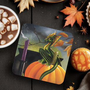 Dessous-de-verre Citrouille Dragon Cauldron Halloween