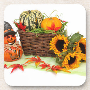 Dessous-de-verre Citrouille et tournesols