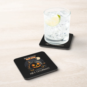 Dessous-de-verre Citrouille noir d'Halloween