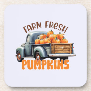 Dessous-de-verre Citrouilles frais - Camion rustique