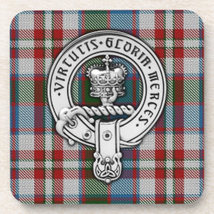 Dessous-de-verre Clan Donnachaidh (Robertson) Crest & Dress Tartan