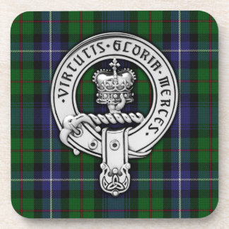 Dessous-de-verre Clan Donnachaidh (Robertson) Crest /Hunting Tartan