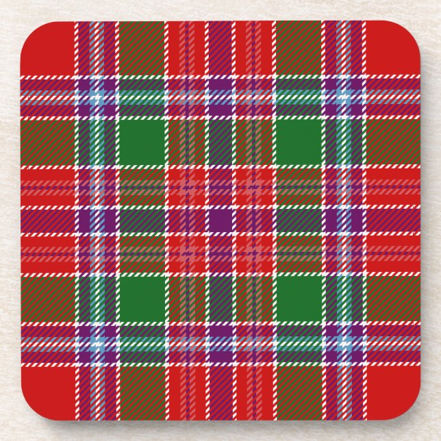 Dessous-de-verre Clan écossais Burrell Tartan Plaid (Devant)