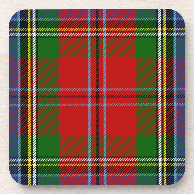 Dessous-de-verre Clan écossais MacLean de Duart Tartan Plaid (Devant)