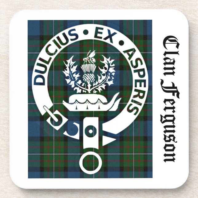 Dessous-de-verre Clan Ferguson Crest Tartan (Devant)