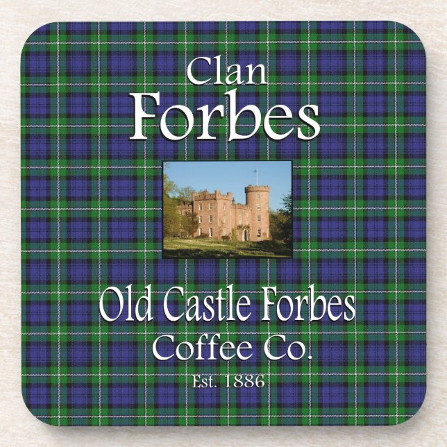 Dessous-de-verre Clan Forbes Old Castle Forbes Coffee Co. (Devant)