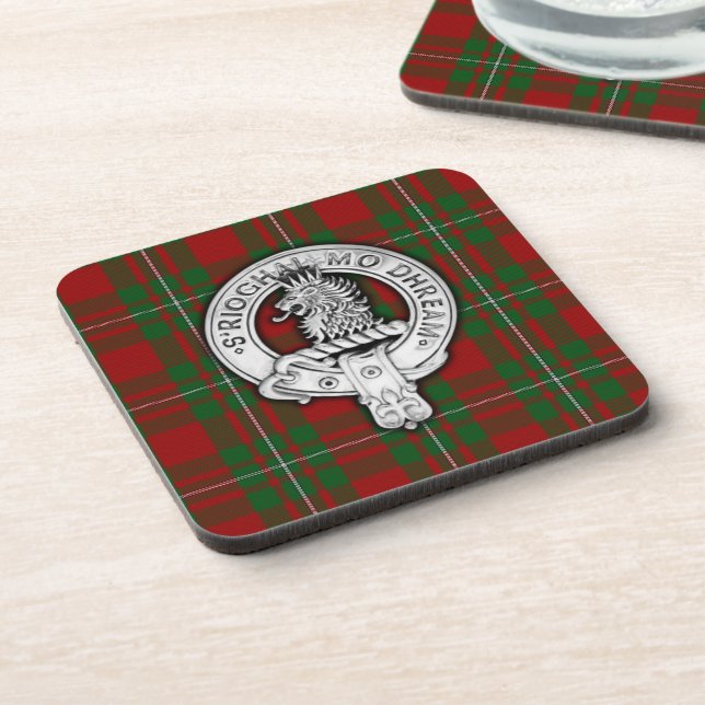 Dessous-de-verre Clan MacGregor Crest & Tartan (Côté gauche)