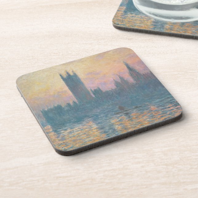 Dessous-de-verre Claude Monet | les Chambres du Parlement, coucher (Côté gauche)