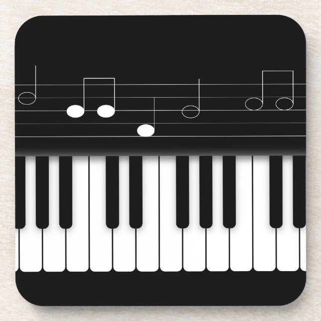 Dessous-de-verre Clavier pour piano (Devant)