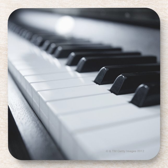 Dessous-de-verre Clés détaillées de piano (Devant)