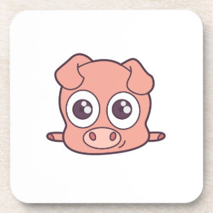 Dessous-de-verre Clipart mignon de porc
