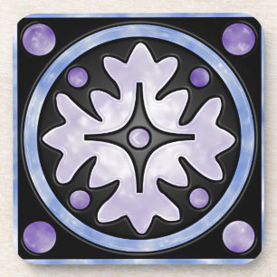 Dessous-de-verre Clouded Stained Glass