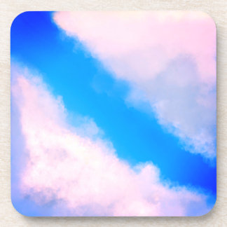Dessous-de-verre Clouds Apart - Bleu avec nuages Pinkish