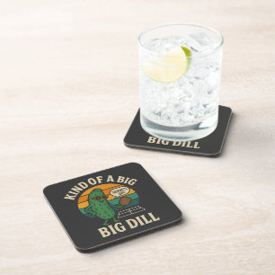 Dessous-de-verre Club de pickleball social drôle Big Dill