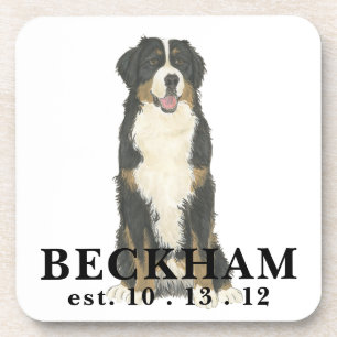 Dessous-de-verre Coaster de boisson Bernedoodle personnalisé