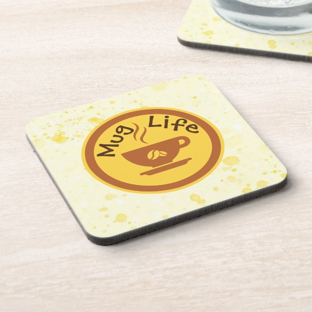 Dessous-de-verre Coaster de boissons à vie de Mug (Côté gauche)