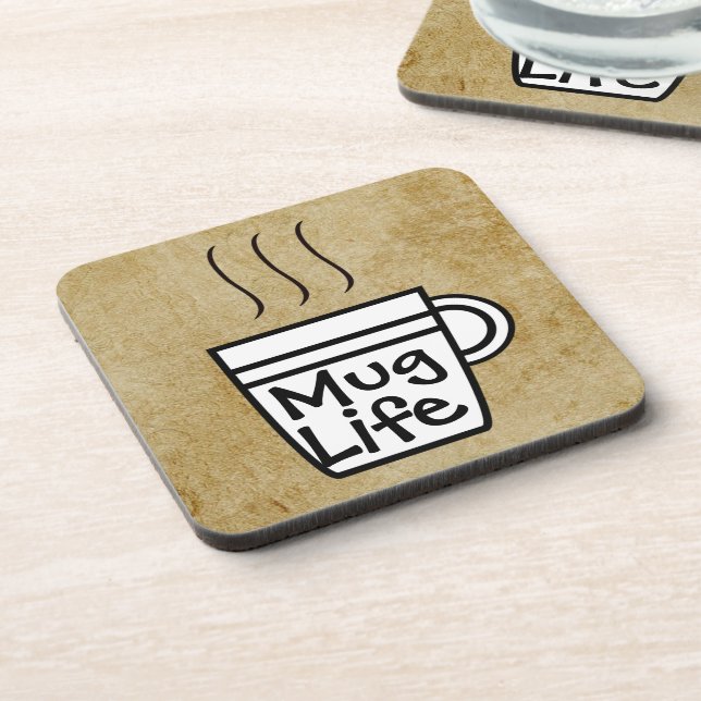 Dessous-de-verre Coaster de boissons à vie de Mug (Côté gauche)