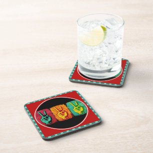Dessous-de-verre Coaster de boissons de la paix