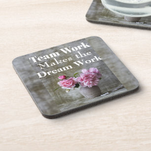 Dessous-de-verre Coaster de boissons de travail d'équipe