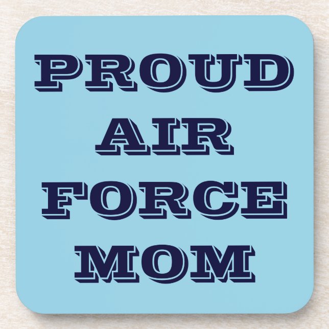 Dessous-de-verre Coaster Set Proud Air Force Mom (Devant)