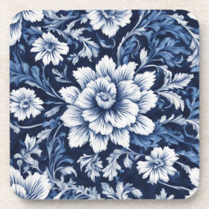 Dessous-de-verre coaster symphonie floraison de cobalt