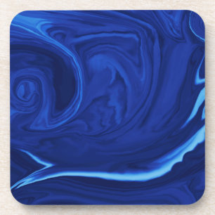 Dessous-de-verre Cobalt bleu arrière - plan texturé artisanal