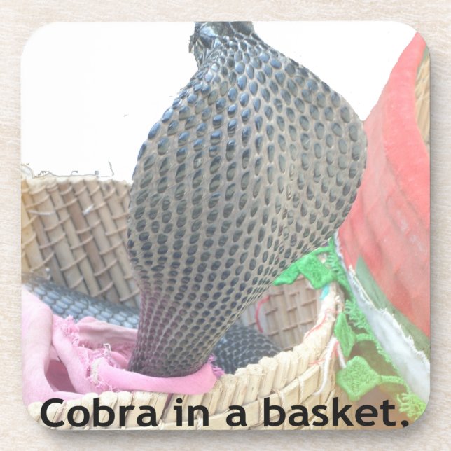 Dessous-de-verre Cobra dans le panier Imprimer (Devant)