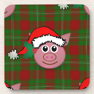 Dessous-de-verre cochon de noël