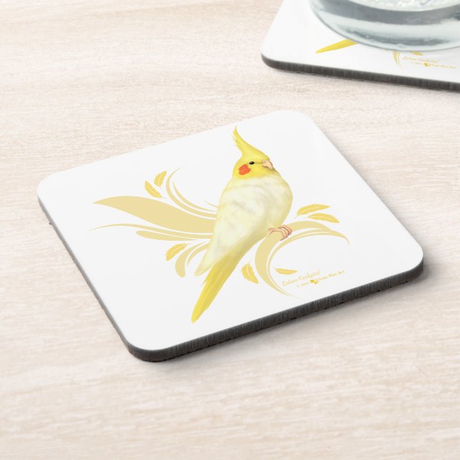 Dessous-de-verre Cockatiel de Lutino (Côté gauche)
