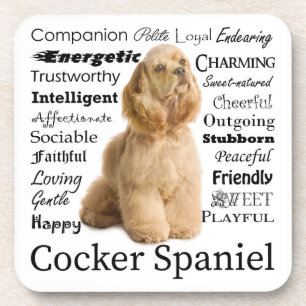 Dessous de verre Cocker Spaniel Traits
