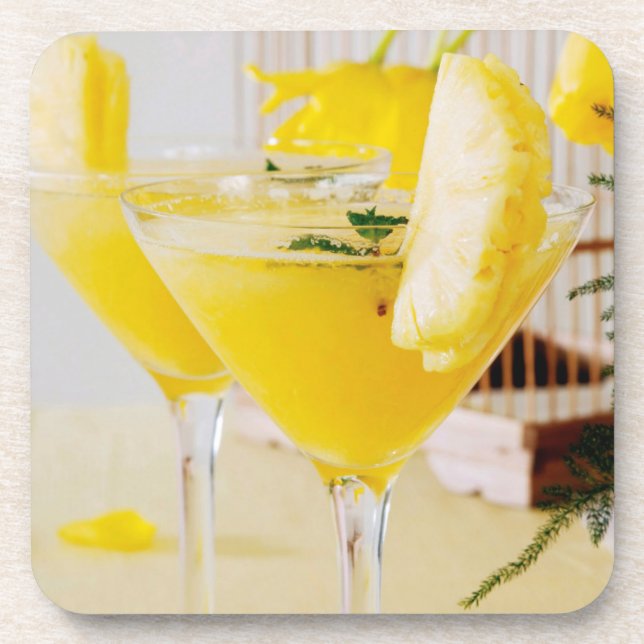 Dessous-de-verre Cocktail de Fresca à l'ananas et au gingembre (Devant)