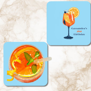 Dessous-de-verre Cocktail Italien de Anniversaire Vintage Rétro Per