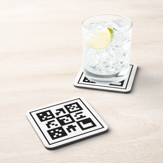 Dessous-de-verre code qr (Côté Droit)