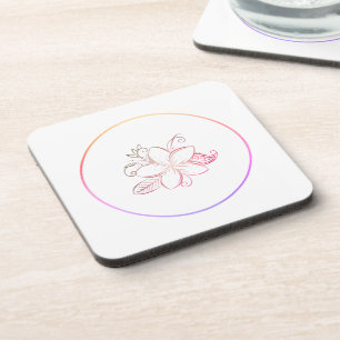Dessous-de-verre Code QR personnalisé simple ajoutez votre nom logo