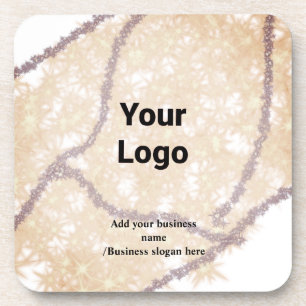 Dessous-de-verre Code QR personnalisé simple ajoutez votre nom logo
