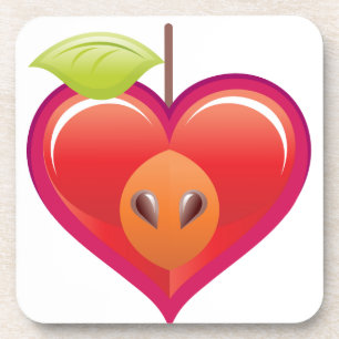 Dessous-de-verre Coeur Apple